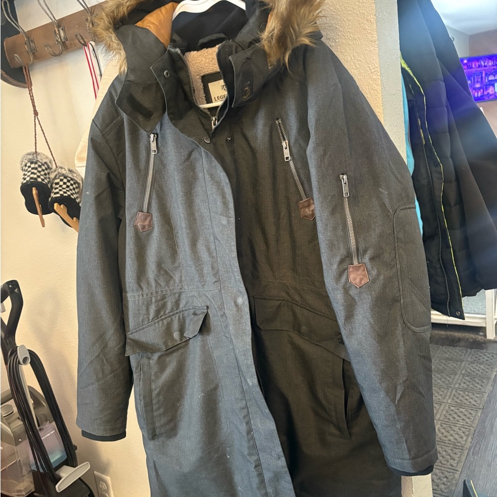 Legendary Whitetails Black and Gray Ski Jacket